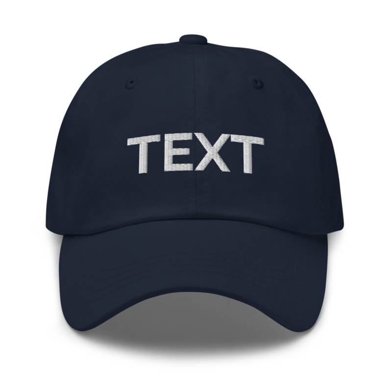 Text Hat - Navy