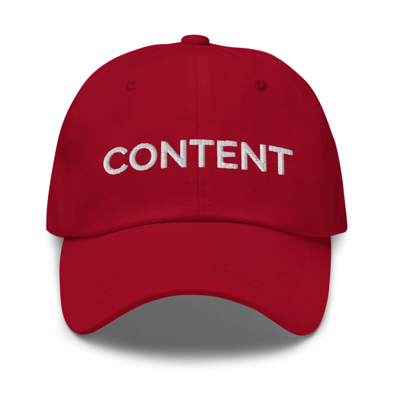 Content Hat - Cranberry