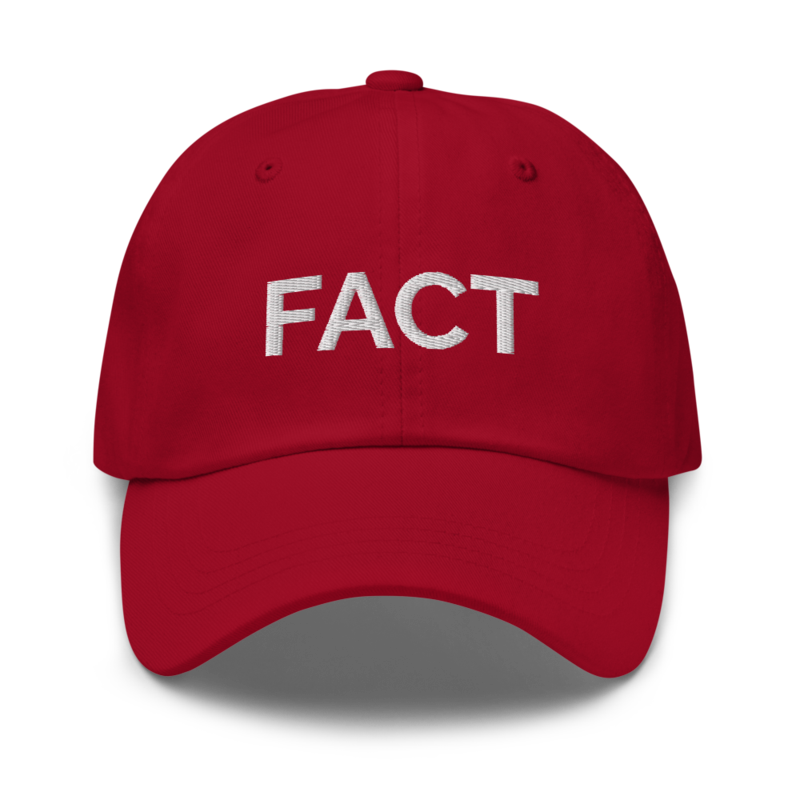 Fact Hat - Cranberry