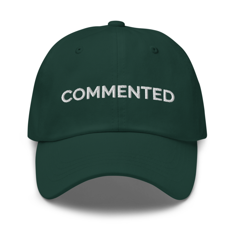 Commented Hat - Spruce