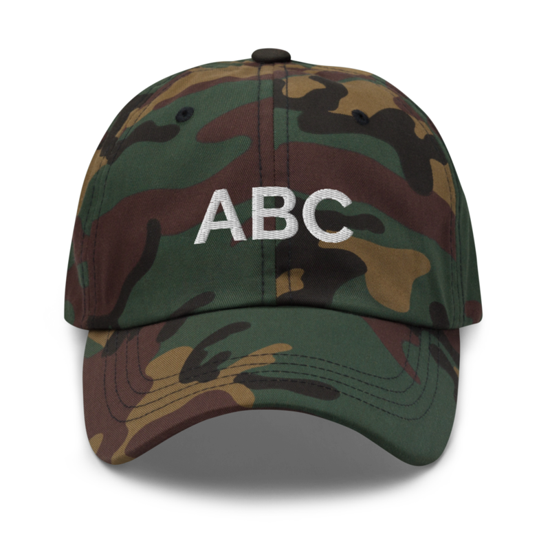 Abc Hat - Green Camo