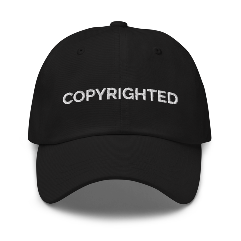 Copyrighted Hat - Black