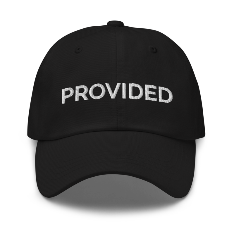 Provided Hat - Black