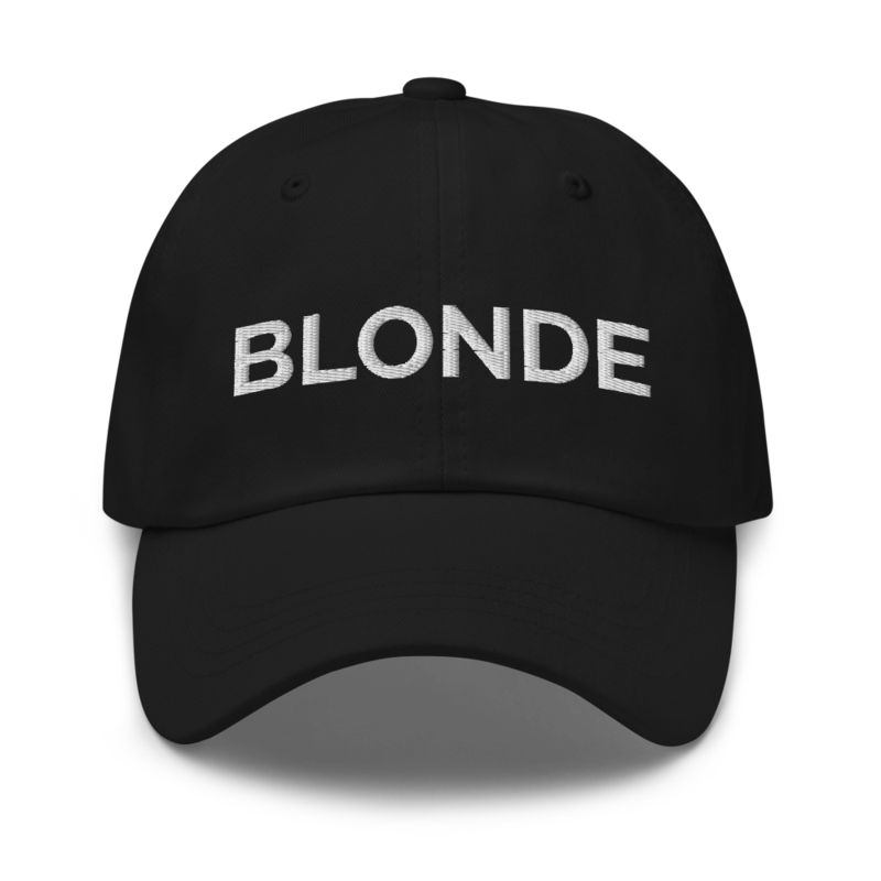 Blonde Hat - Black