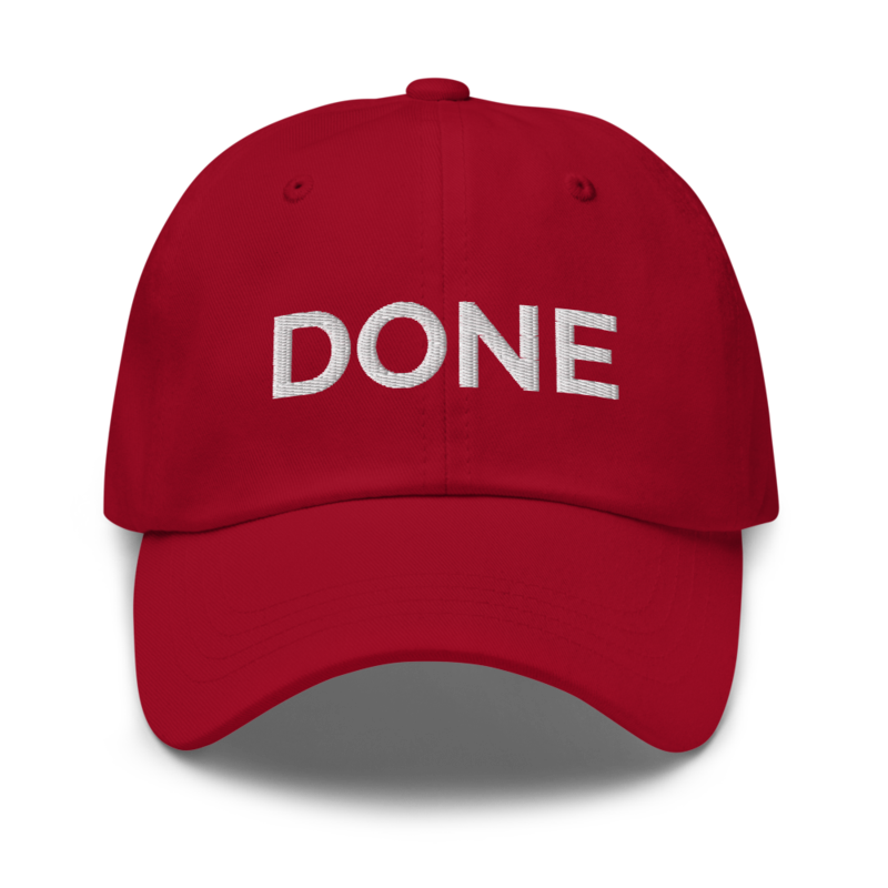 Done Hat - Cranberry