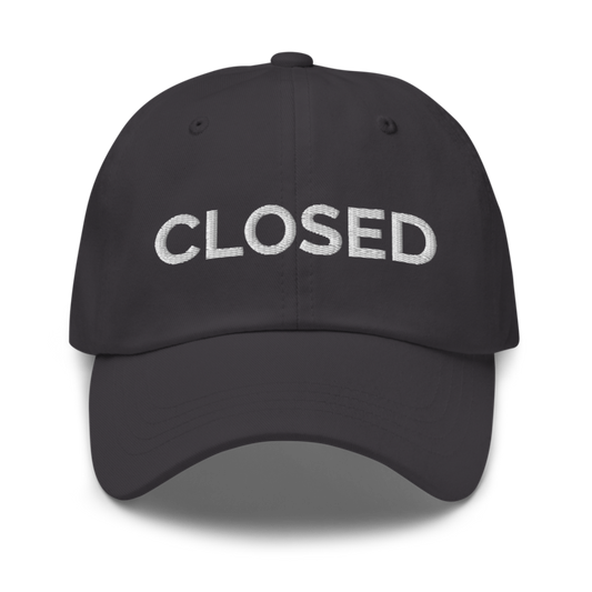 Closed Hat - Dark Grey