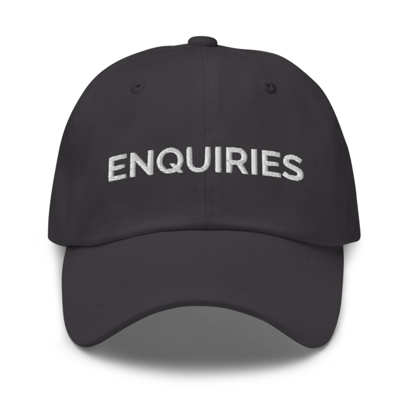 Enquiries Hat - Dark Grey