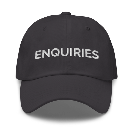Enquiries Hat - Dark Grey