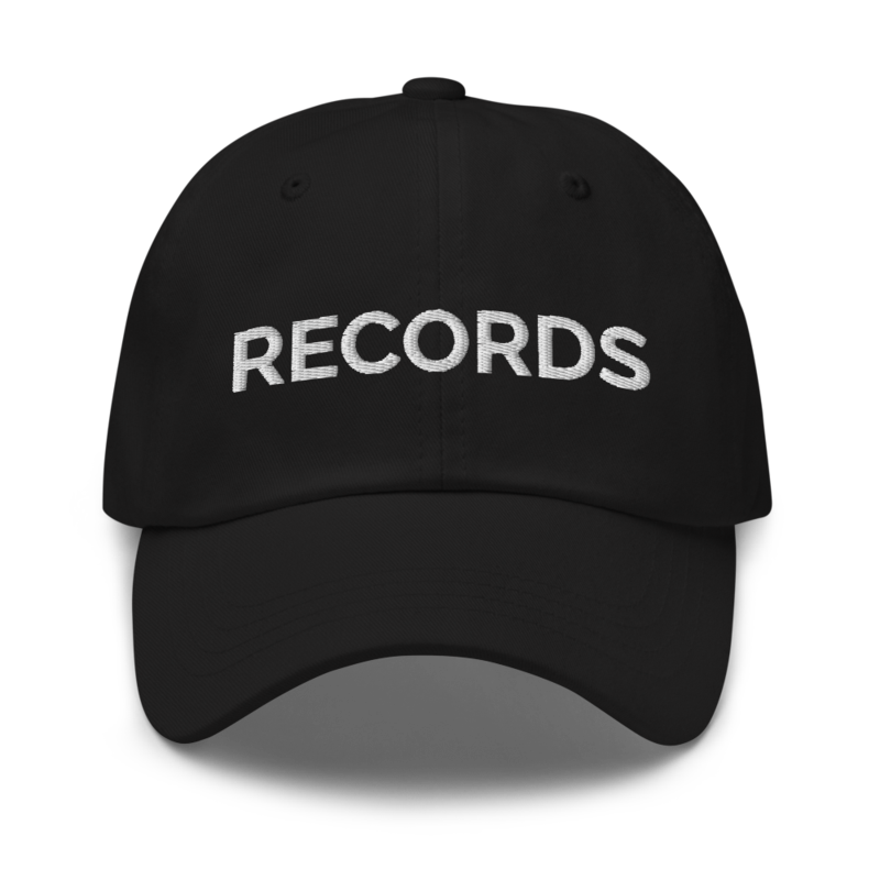 Records Hat - Black