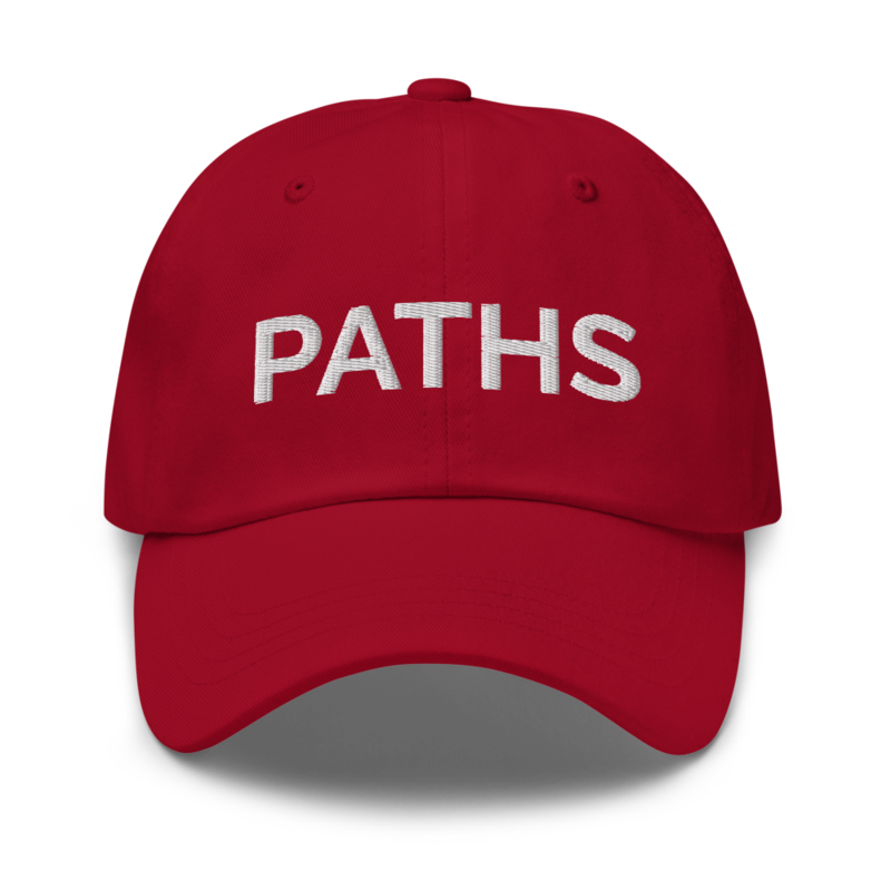 Paths Hat - Cranberry
