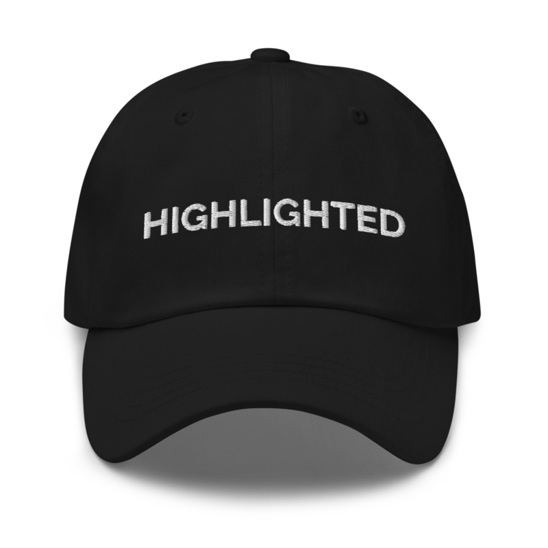Highlighted Hat - Black