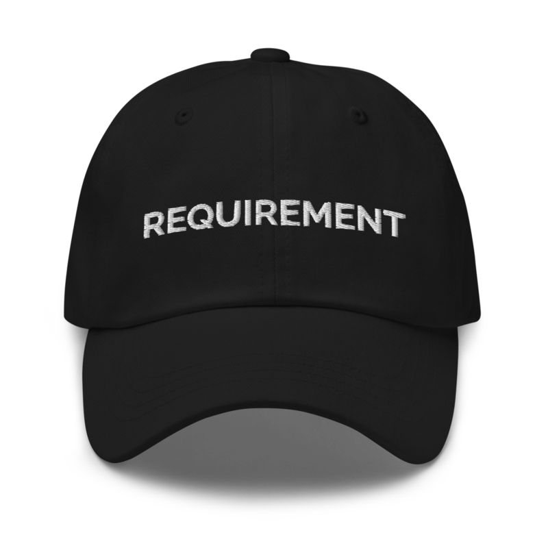 Requirement Hat - Black
