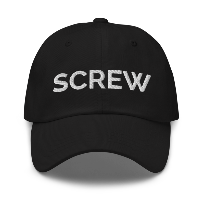 Screw Hat - Black