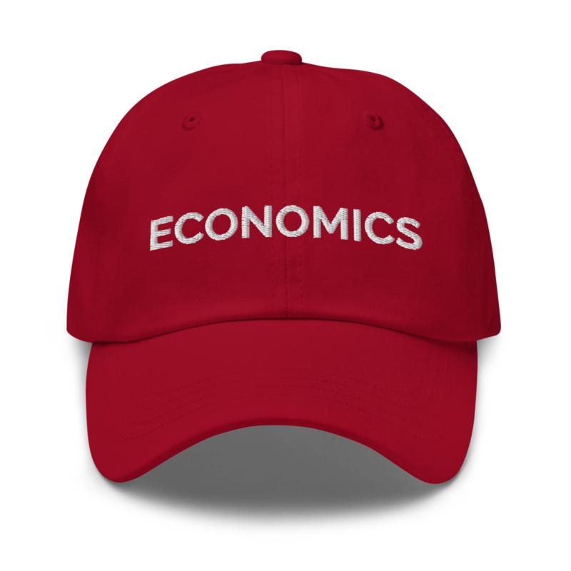 Economics Hat - Cranberry