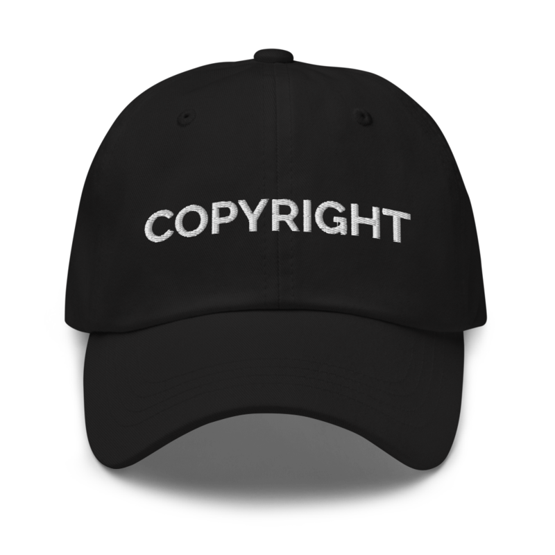 Copyright Hat - Black