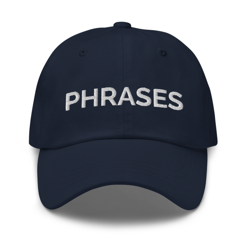 Phrases Hat - Navy