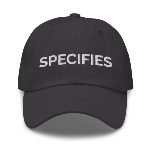 Specifies Hat - Dark Grey
