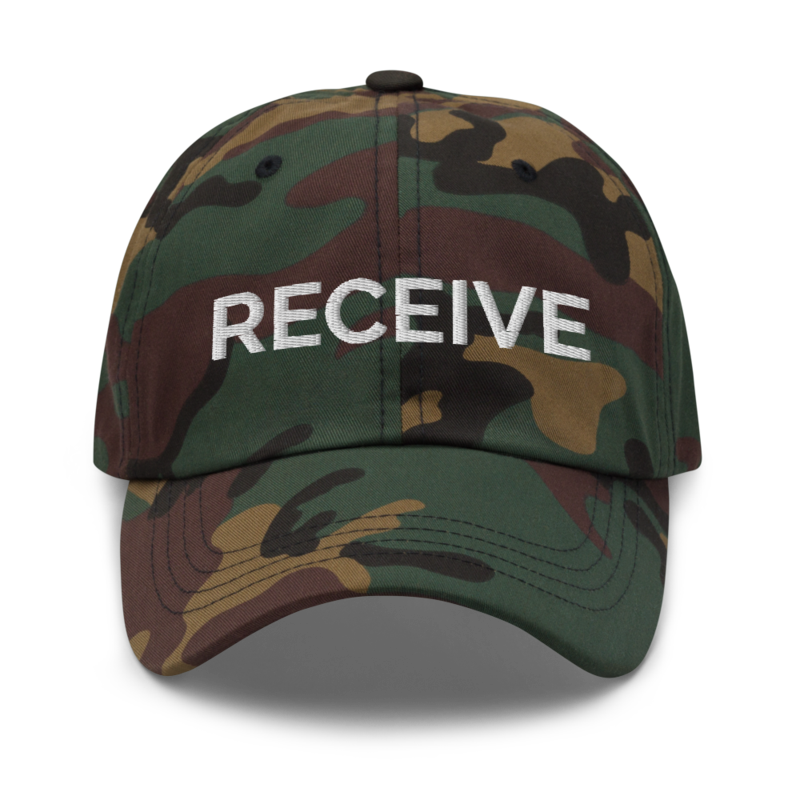 Receive Hat - Green Camo