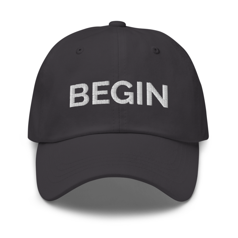 Begin Hat - Dark Grey