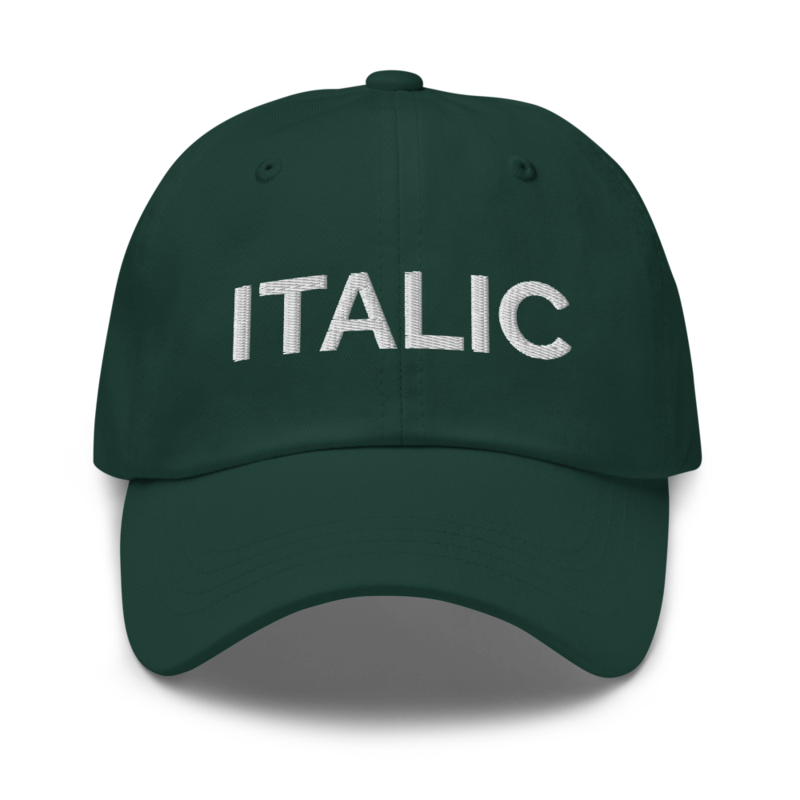 Italic Hat - Spruce