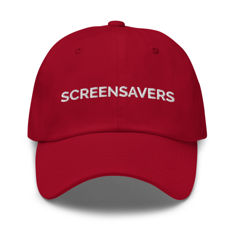 Screensavers Hat - Cranberry