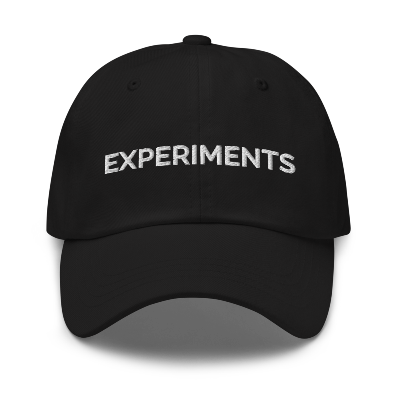Experiments Hat - Black
