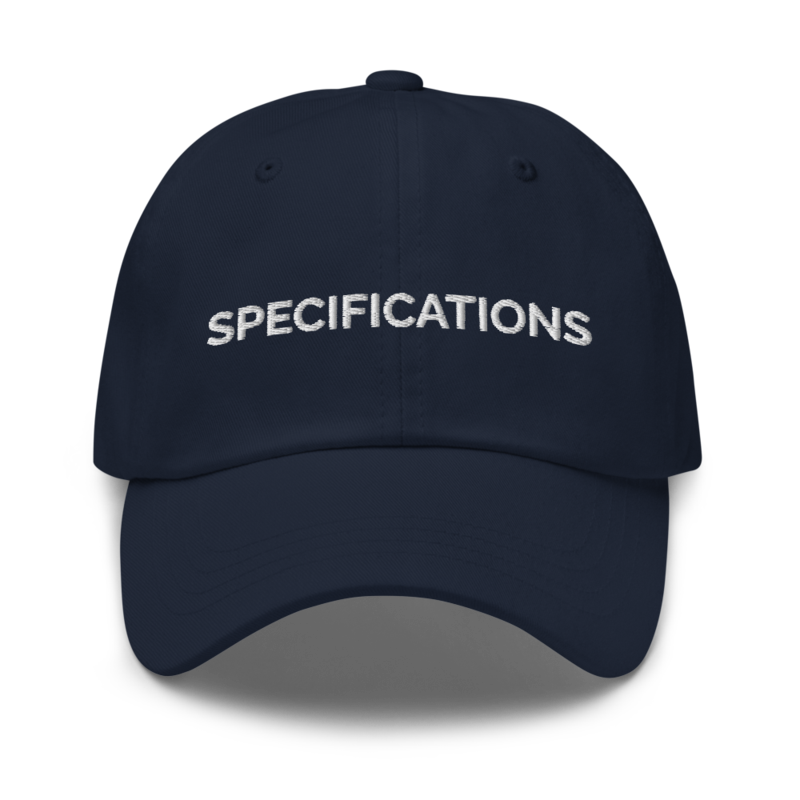Specifications Hat - Navy