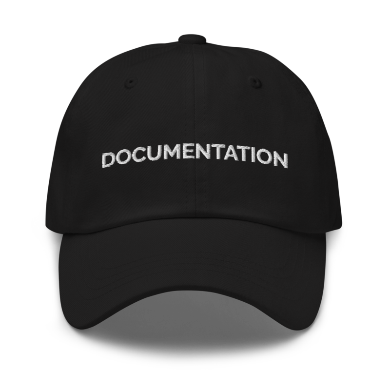 Documentation Hat - Black