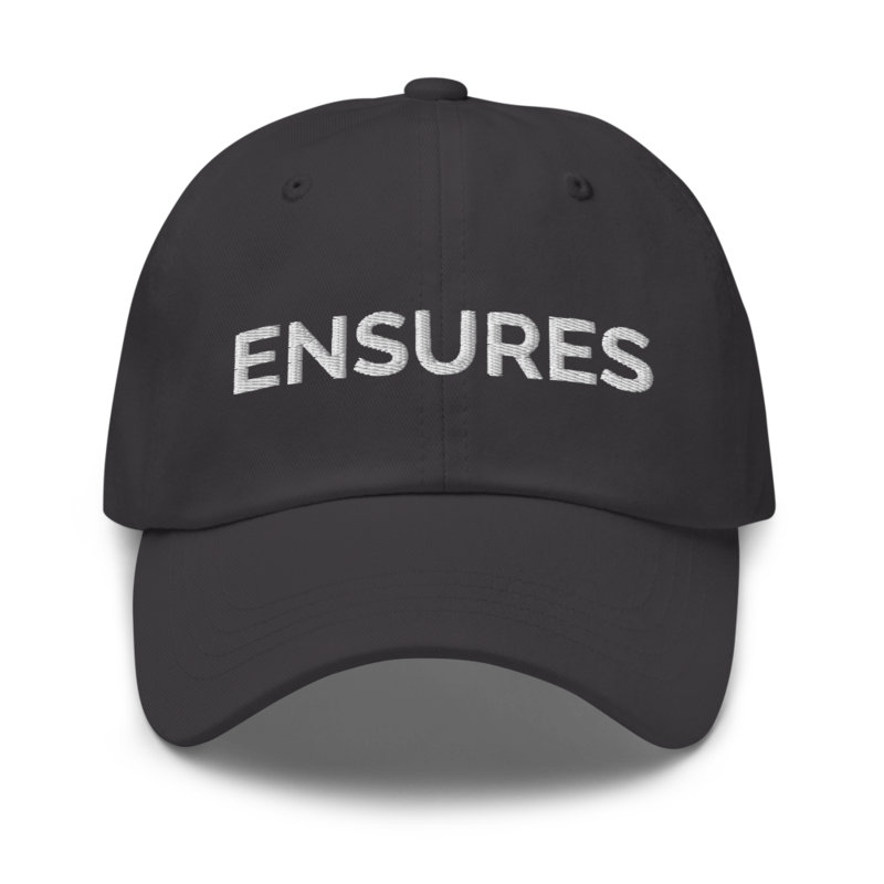 Ensures Hat - Dark Grey