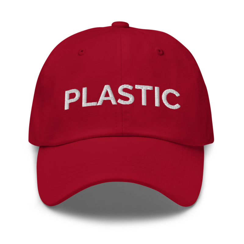 Plastic Hat - Cranberry