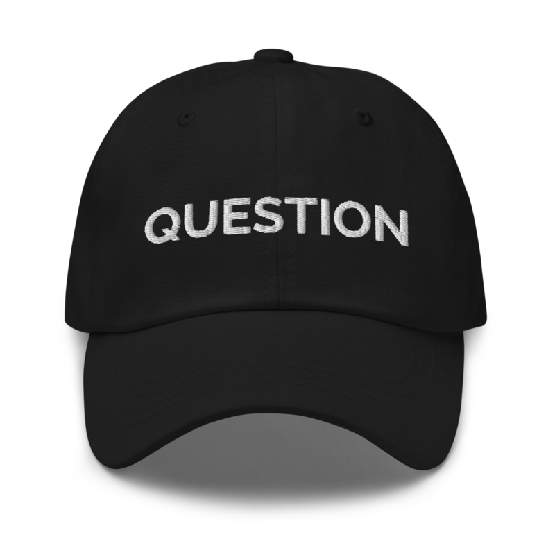 Question Hat - Black