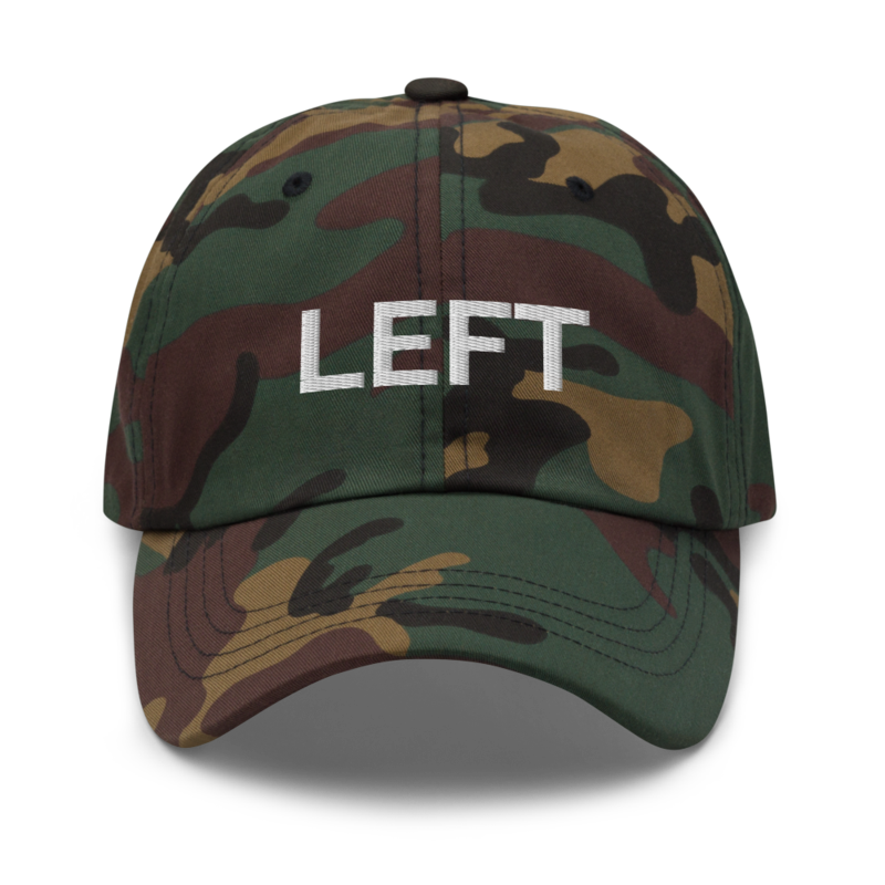 Left Hat - Green Camo