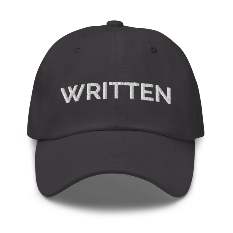 Written Hat - Dark Grey