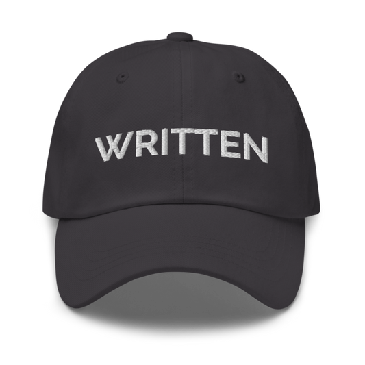 Written Hat - Dark Grey