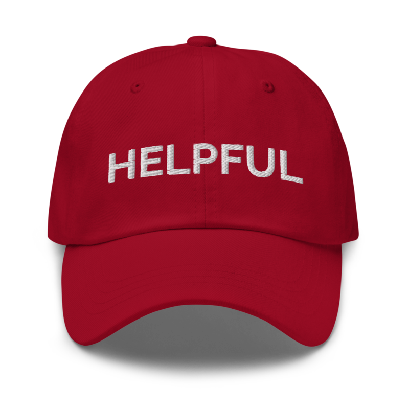 Helpful Hat - Cranberry