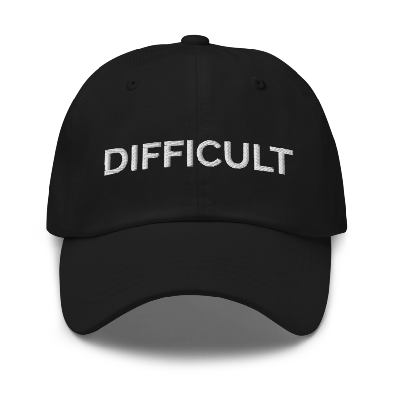 Difficult Hat - Black