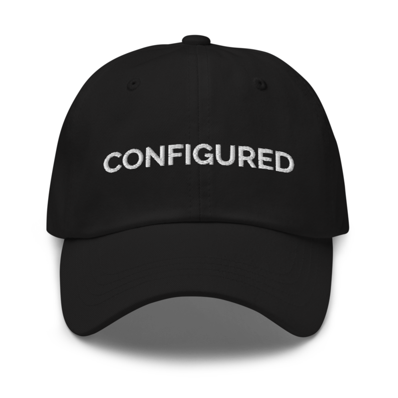 Configured Hat - Black
