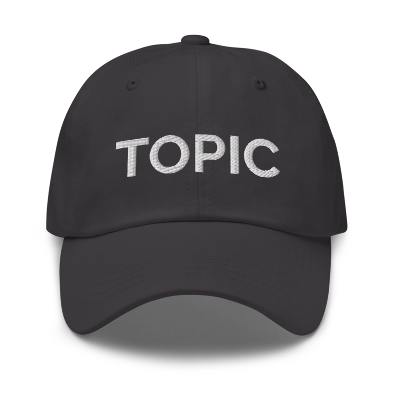 Topic Hat - Dark Grey