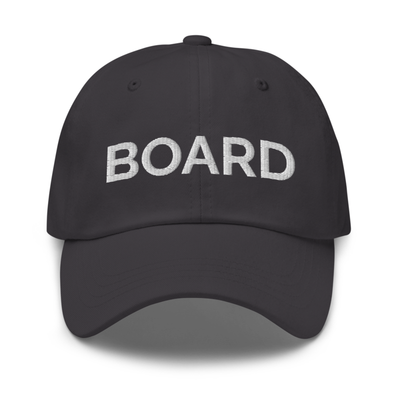 Board Hat - Dark Grey