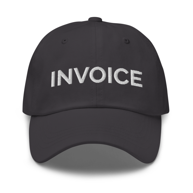 Invoice Hat - Dark Grey