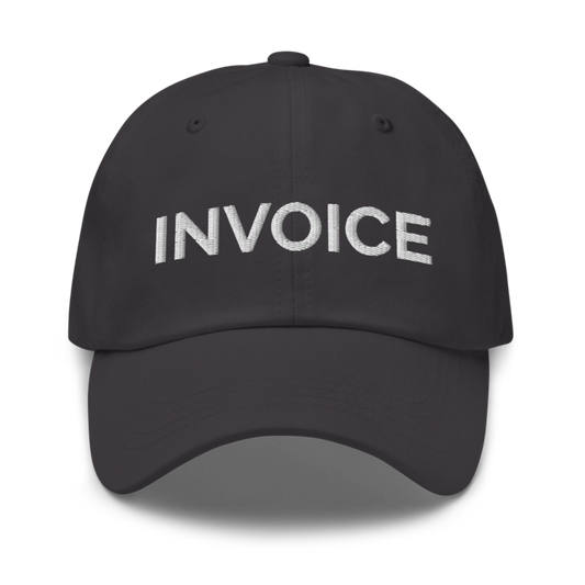 Invoice Hat - Dark Grey