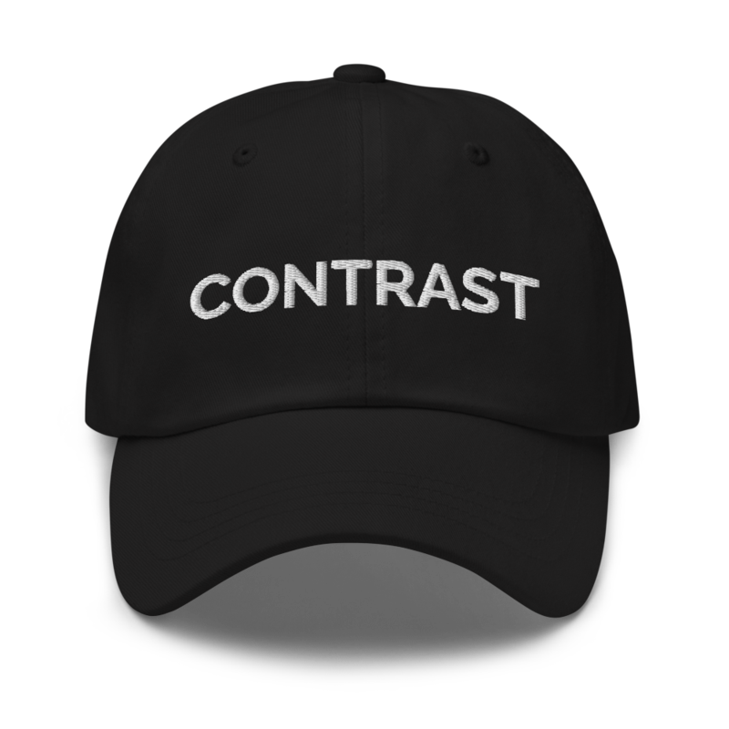 Contrast Hat - Black