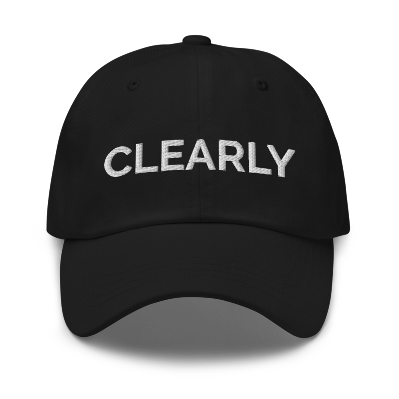 Clearly Hat - Black