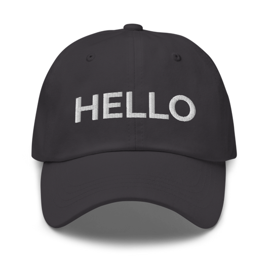 Hello Hat - Dark Grey