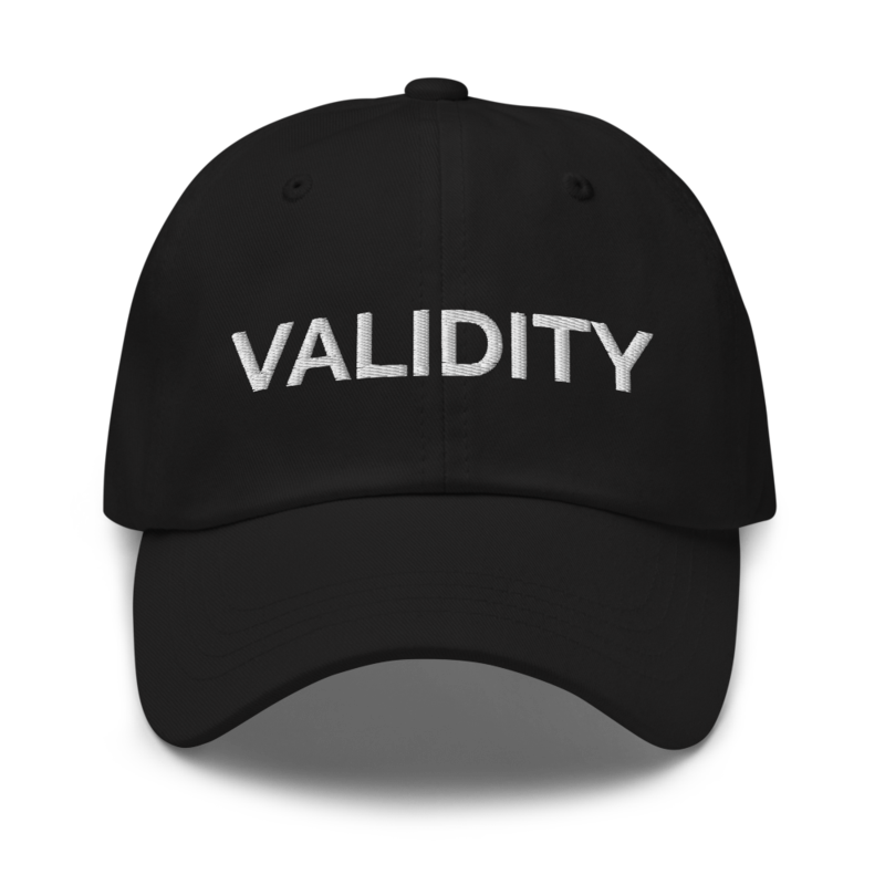 Validity Hat - Black