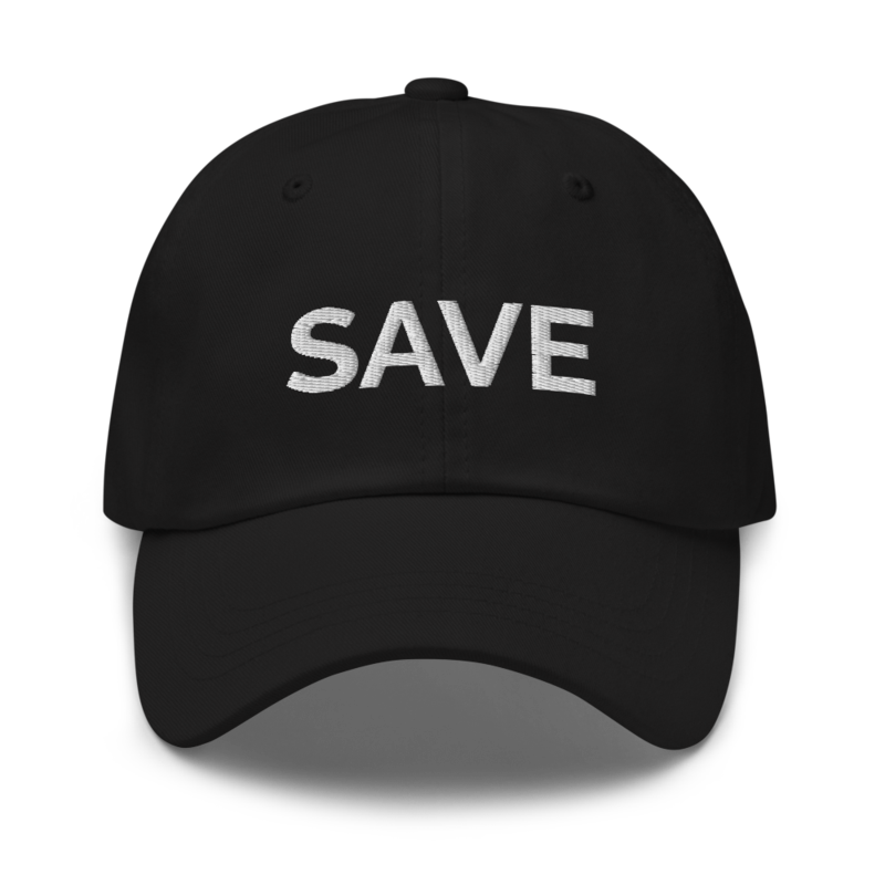 Save Hat - Black