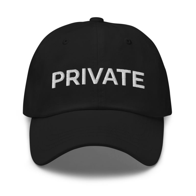 Private Hat - Black