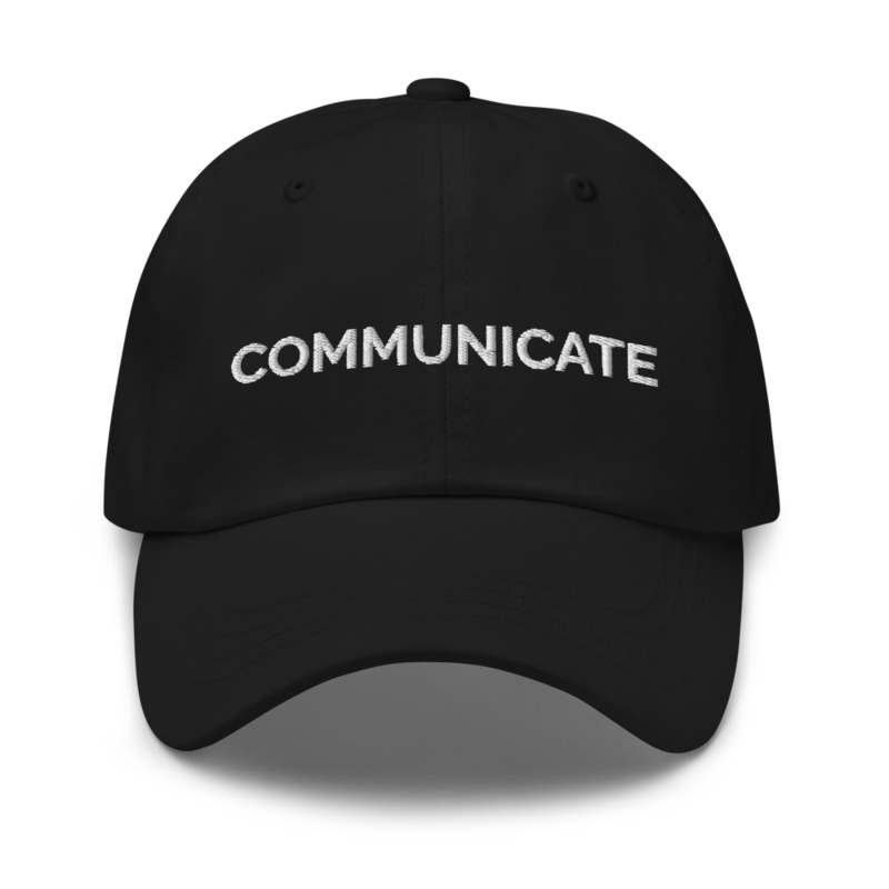 Communicate Hat - Black
