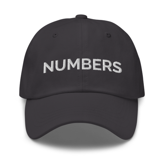 Numbers Hat - Dark Grey