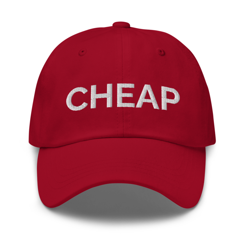 Cheap Hat - Cranberry